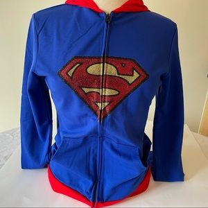 Supergirl Logo Fitted Hoodie Size M/L